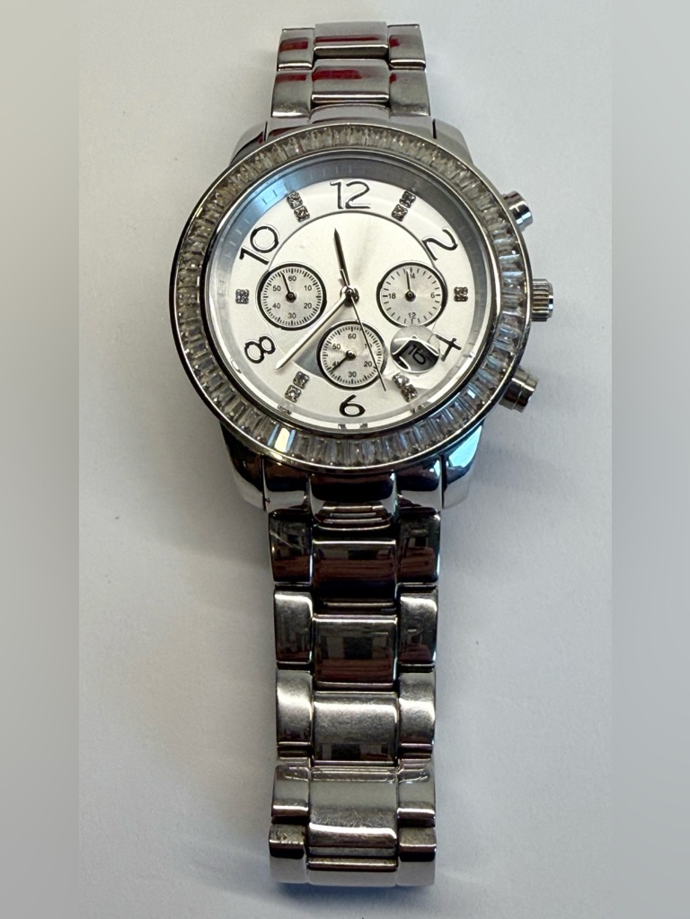 Silpada T2956 Finishing Touch CZ Stainless Steel Watch Extra Links